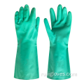 Нефтяной кислотный нитрильный резиновый трудовые перчатки промышленные перчатки